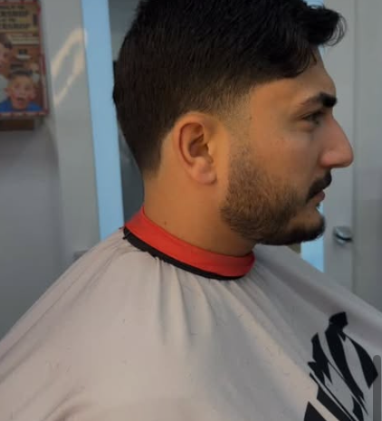 Fade with beard lineup